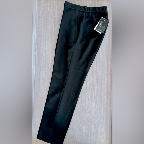 Theory Pants - Theory slim cropped pull-on pant in crepe